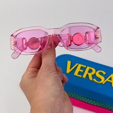 Versace KIDS Sunglasses Pink Fuchsia Rectangle VK4429U 5370/5 NEW AUTHENTIC