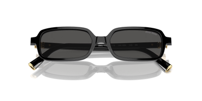 MIU MIU Black Grey Women\'s 51 mm Sunglasses Miu Miu 51mm Rectangular Sunglasses | Nordstrom main image 3