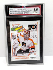 Sergei Bobrovsky - 2010-11 O-Pee-Chee - Retro Rookie Card - Graded 8.5 KSA -#513. rookie card picture
