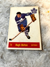 1957-58 Parkhurst  #13 Hugh Bolton  Toronto Maple Leafs