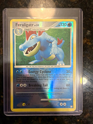 Pokemon TCG Feraligatr 8/123 Mysterious Treasures 2007 Reverse Holo Rare