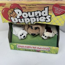 RARE 1995 Vintage POUND Puppies Mommy and 2 Pups Galoob 30390