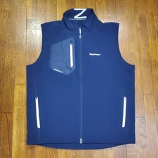 Zero Restriction Vest Mens Large Blue Softshe...