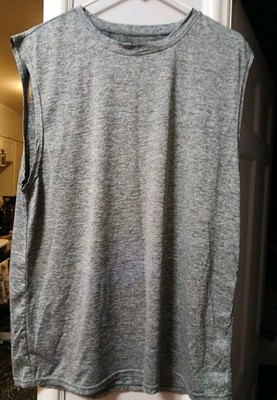 Realessentials For Men Gray Sleeveless Pullover Shirt Sz XL