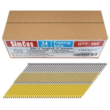 34-30 Degree Framing Nails 304 Stainless Steel D Head Paper Tape Strip Nails ...