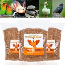 Lot Dried River Shrimp For Fish Tropicals Koi  Pond Fish Turtles Aquatic Foods