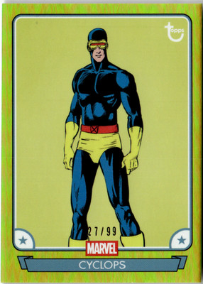 Topps Marvel Brooklyn 2026 Card No. 38 Cyclops Green Foil 27/99