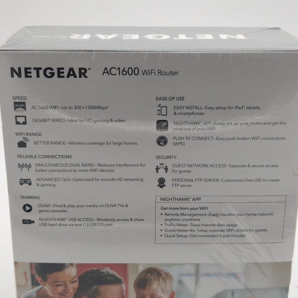 NETGEAR AC1600 WiFi Router R6260 Dual Band Gigabit Wireless AC WiFi 5 Sealed - Image 4 of 4