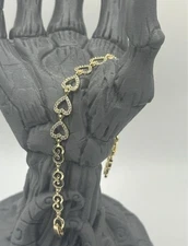 Gold filled heart bracelet 