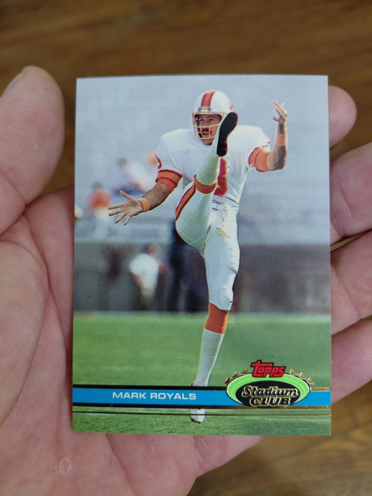 Mark Royals, 1991 Stadium Club, #67, Tampa Bay Buccaneers, RC