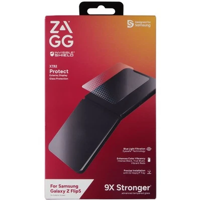 ZAGG InvisibleShield (Verre XTR2) Protecteur D'Écran Pour Samsung Galaxy Z Flip5 - Photo 1/2