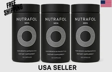 3 pack UTRAFOL Men's Hair Growth /Total 360 Caps Exp 10/2026   Glass Bottle  !