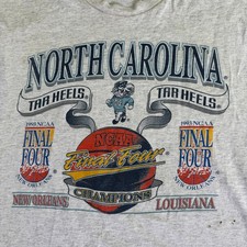 Vintage 1993 UNC North Carolina Tar Heels NCAA Champions Single Stitch Tee L USA