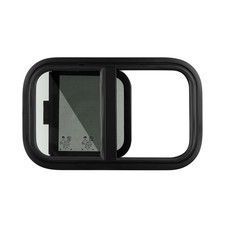 RV Slide Opening Windows With Screen Waterproof Motorhome Window Round Corner