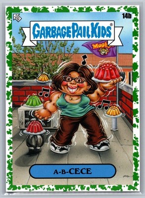 2023 Topps Garbage Pail Kids x View Askew #14b A-B-Cece GREEN Parallel
