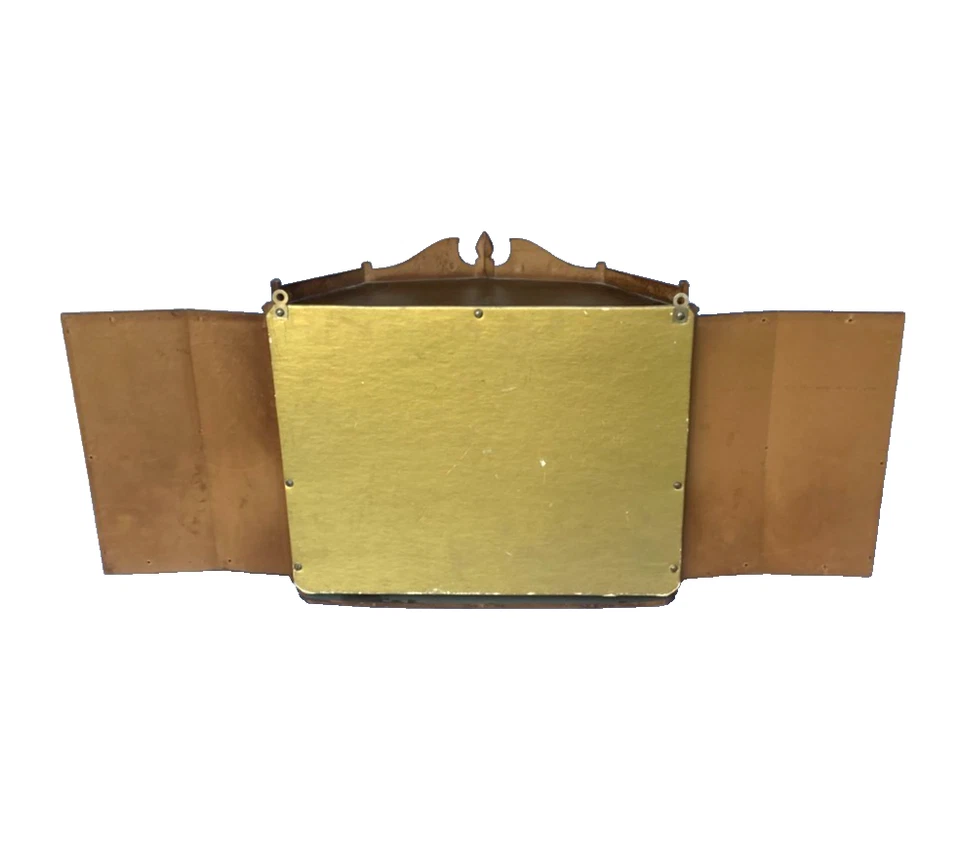 1964 Vintage MCM SYROCO Plástico 3 Camadas Prateleira de Parede com Persianas - Ótimo!! - Imagem 2 de 3