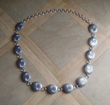 Women's XL Western Metal Concho Belt 49" Adjustable Length Plus Size