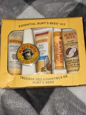 Burt's Bees Essential Gift Set, 5 Travel Size Products Lip Balm Lotion FootCream