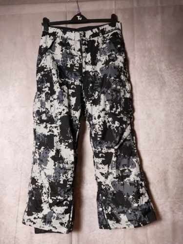 Alpha Industries Grey & Black Camouflage Trousers Size Adults Med [777] - Afbeelding 1 van 9