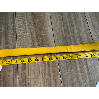 Falari 100% Genuine Leather Yellow Belt Size L | eBay display picture 1