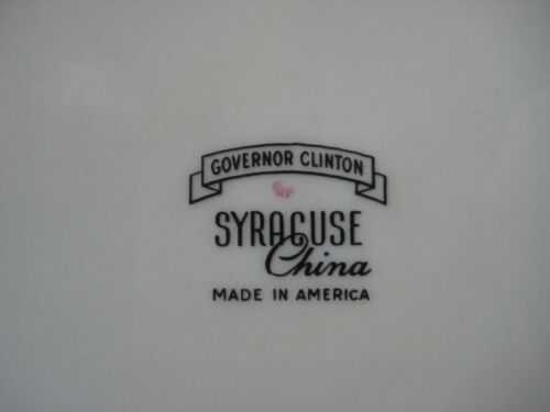 SYRACUSE CHINA "GOVERNOR CLINTON" 10" Oval Vegetable Bowl MADE IN AMERICA - Picture 8 of 10