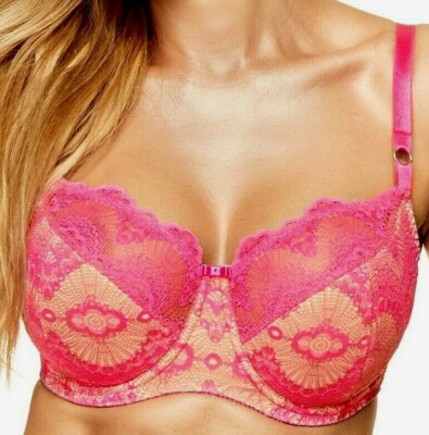 Kinga ''Candice II'' Underwire Bra Pink Peach EU/DE 75F UK 34E Padded Cup BC732