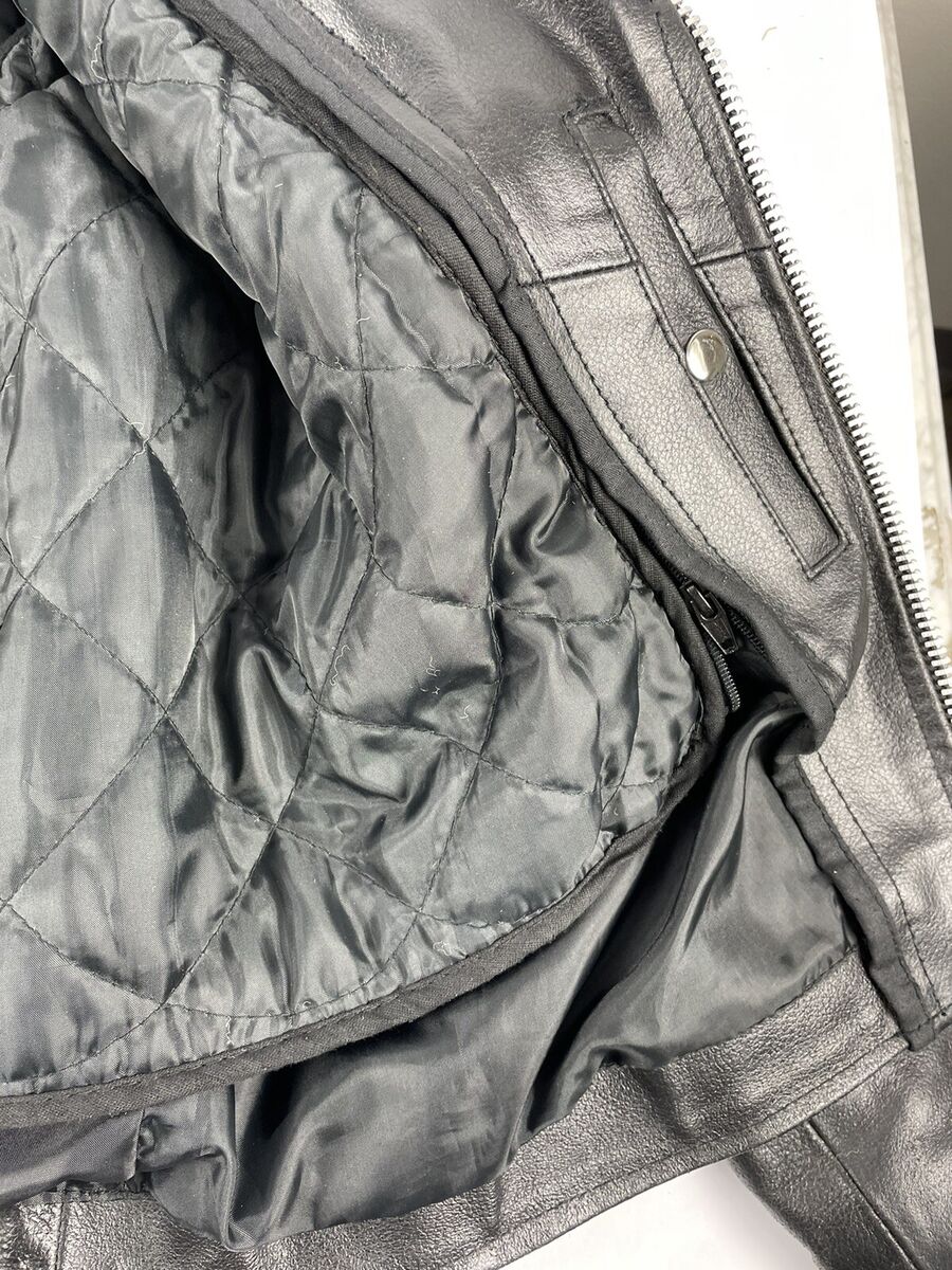 Vintage Echtes Leder Genuine Leather Motorcycle Jacket Size Vintage Echtes Leder Genuine Leather Motorcycle Jacket Size