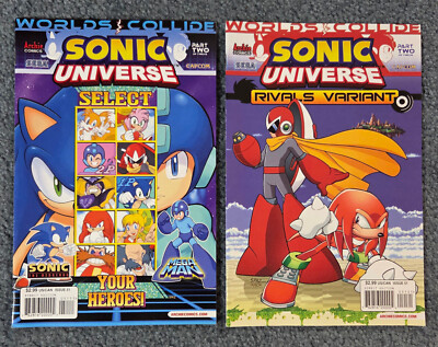 SONIC UNIVERSE #51 Worlds Collide + Rivals Variant Archie Comics 2013 - VF+
