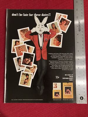 1965 Playboy Playmate Calendar Print Ad
