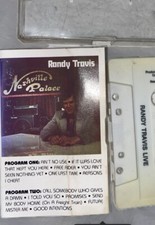 RARE RANDY TRAVIS LOST DEBUT ALBUM LIVE Nashville Palace 1982 CASSETTE