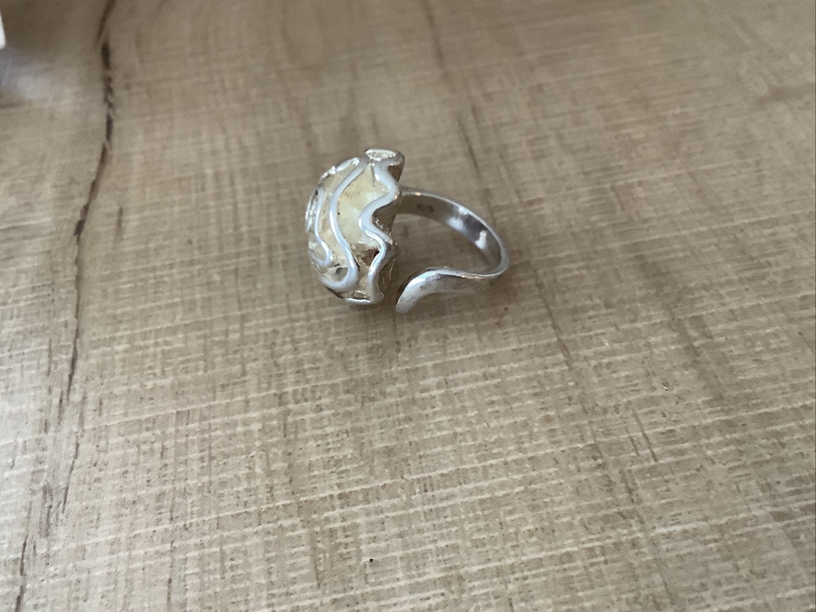 Solid Sterling Silver Adjustable Flower Bud Rose … - image 5