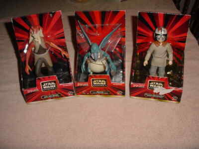 3-Star Wars Episode 1 Kid's Collectible Applaause Action Figure , WATTO +JAR JAR