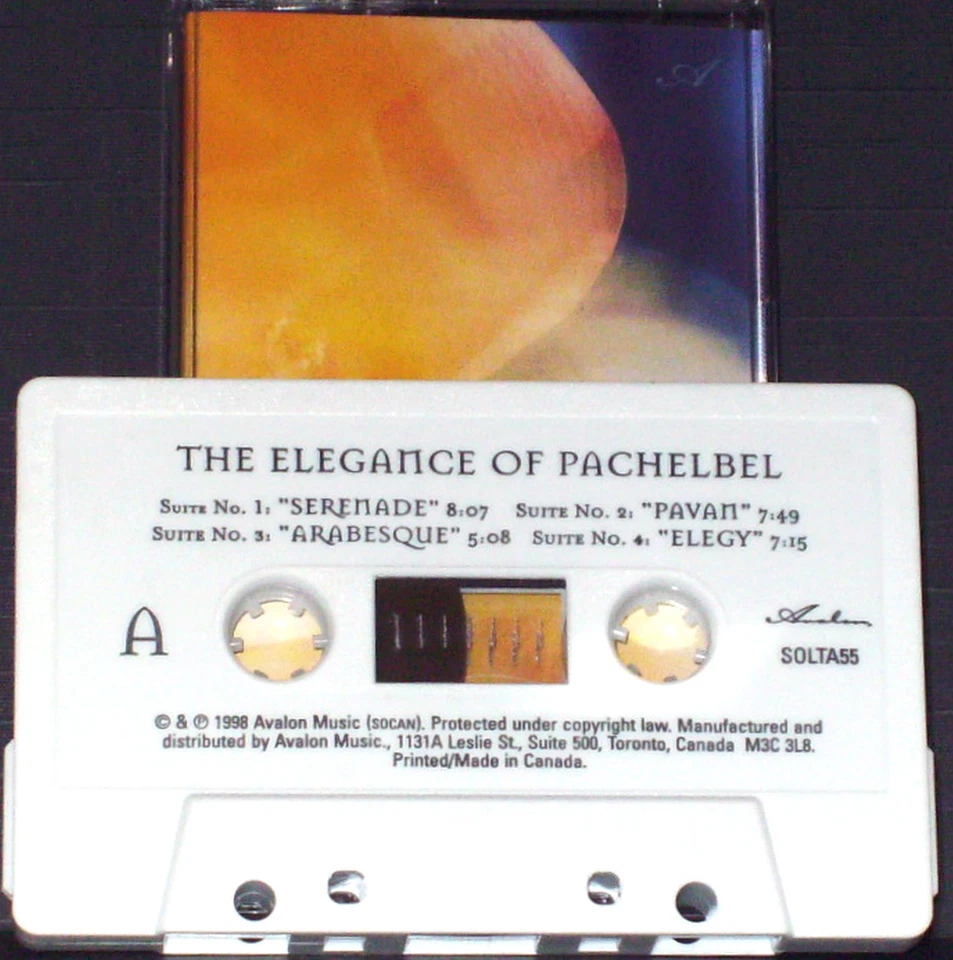 PACHELBEL THE ELEGANCE OF CASSETTE ALBUM Michael Maxwell Classical New Age - Image 2 of 4