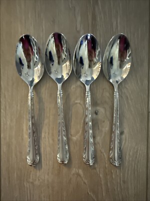 4 PCs Oneida MERLOT Teaspoon Stainless 18/10 Flatware Silverware Vietnam