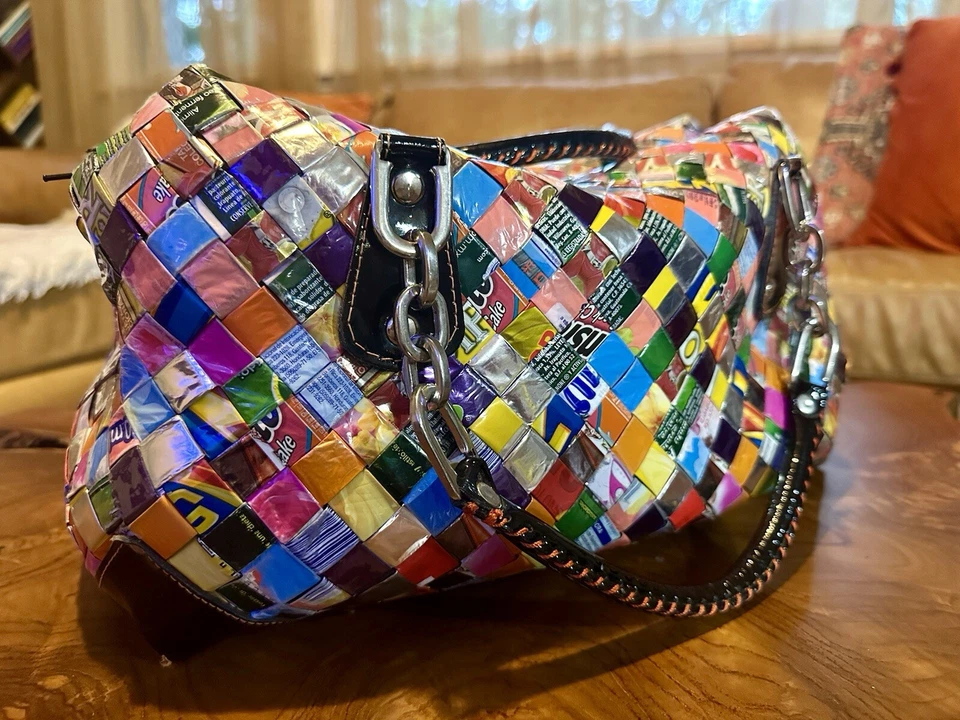 Cartera Envolvedora de Caramelos Años 90 Retro Y2K Duradera Única Fiesta Viaje Vacaciones Bolsa Foto 2 de 4