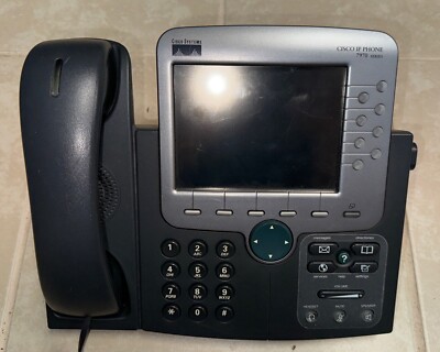 Cisco CP-7970G -SIP ASTERISK Ready VoIP PoE Color LCD Touch Screen Phone 7970G
