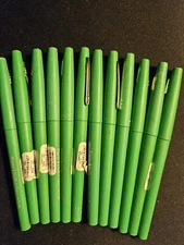 Paper Mate Flair Felt Pen, Medium Point, GREEN Ink, Dozen (84104593) X12 Pack