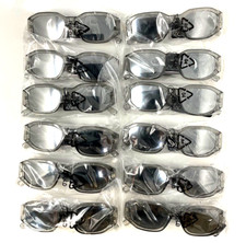 WHOLESALE DOZEN 12 PCS LOT SLIM OVAL GOLD TIGER MEDALLION SUNGLASSES LUXURY VTG