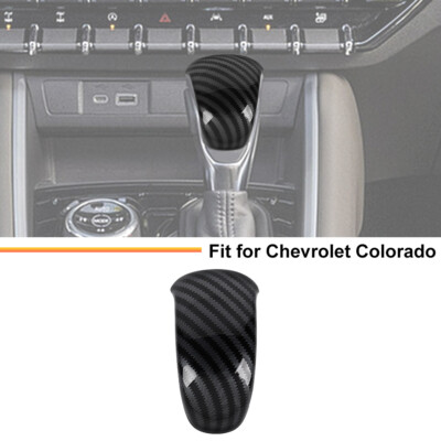 Carbon Center Console Gear Shift Selector Head Trim Cover for Chevy Colorado 23+