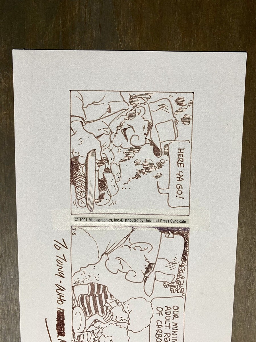 Crankshaft Original Comic Strip Art ✍ SIGNED Tom Batiuk