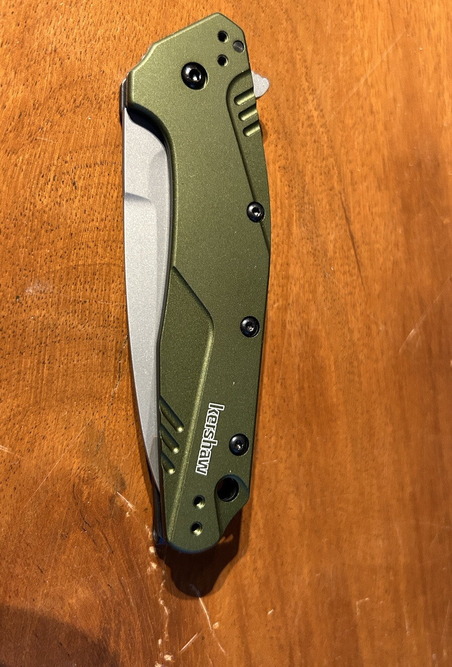 Kershaw Dividend Linerlock A/O Aluminium Folding N690/D2 Pocket Knife