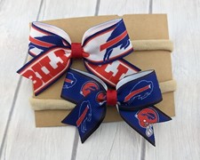 Bills Baby Headbands Football Baby Bows and Headband Baby Shower Gift Bills