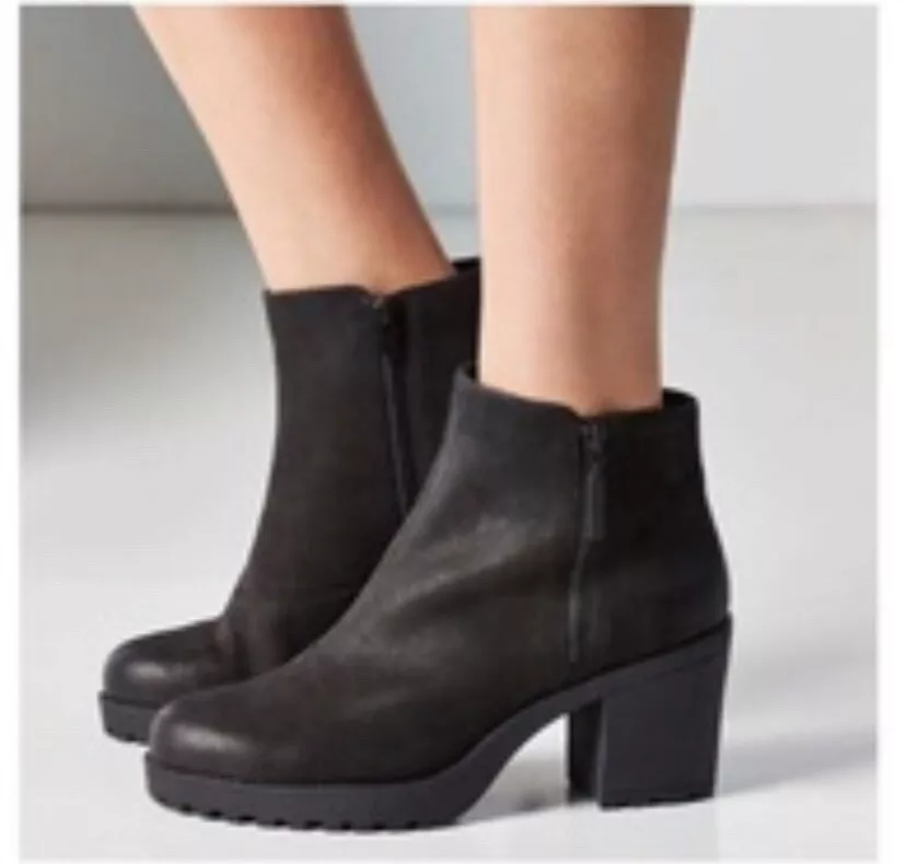 Nubuck Leather Grace Double Zipper Ankle Boots 8.5 | eBay