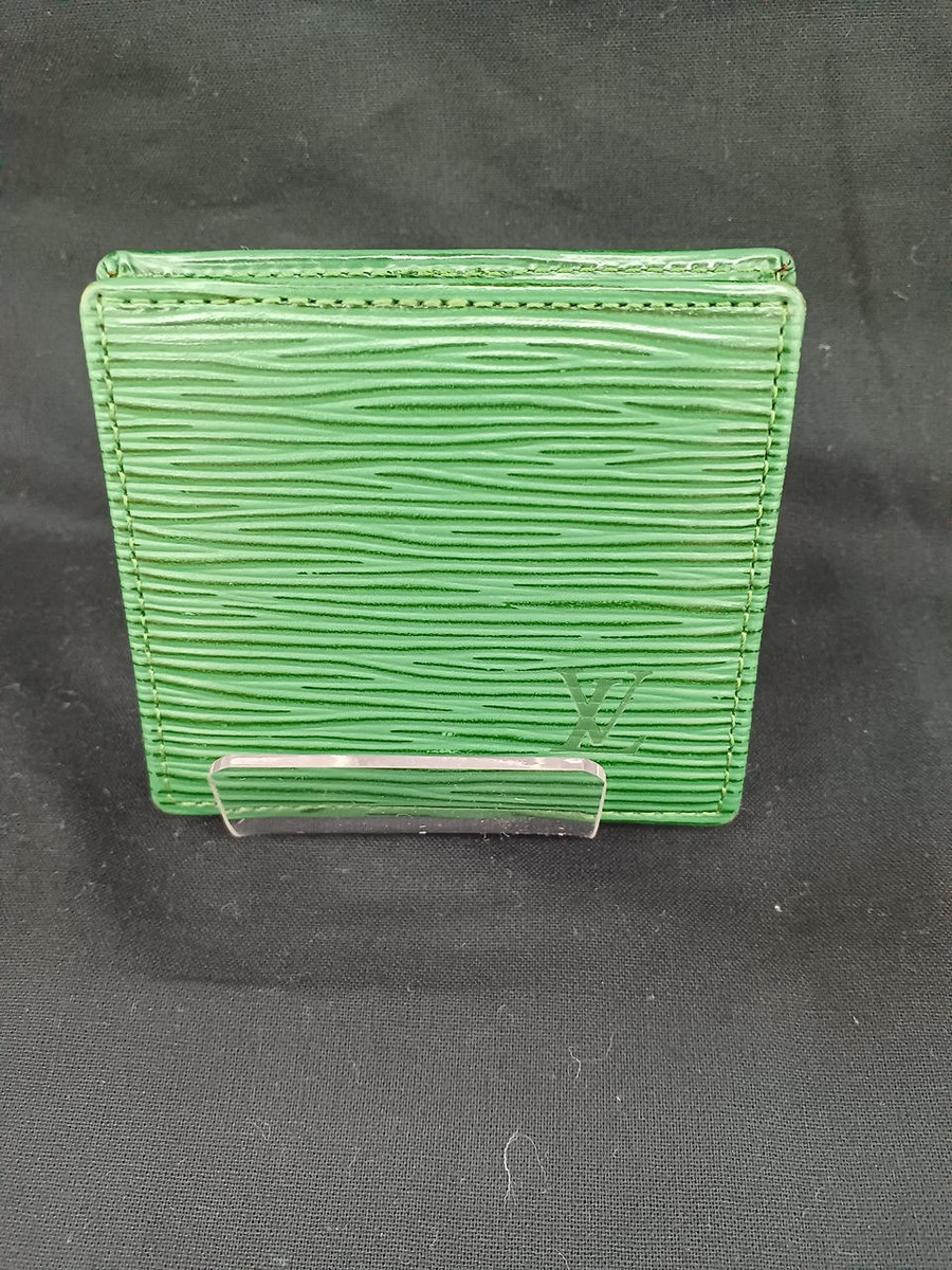 Louis Vuitton Green Porte Monnaie Boite Coin Case | eBay