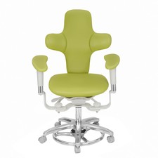 Sedia ergonomica per microscopio dentale regolabile sedia da dentista controllata verde