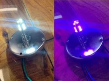 JML WHITE/PURPLE 1157 Dual Color LED Bulb only Watermelon Glass Lens (SET/2)