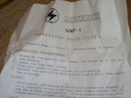 monarch GENERATOR NOISE FILTER gnf-1 - Picture 5 of 6