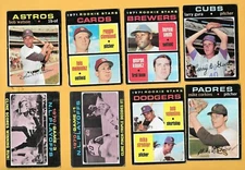 1971 TOPPS U-PICK COMPLETE SET #1-522 MOSTLY CARDS VG FREE SHIPPING ON 3 PLUS