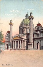 C040 Austria, Wien Karlskirche 1906 vintage postcard