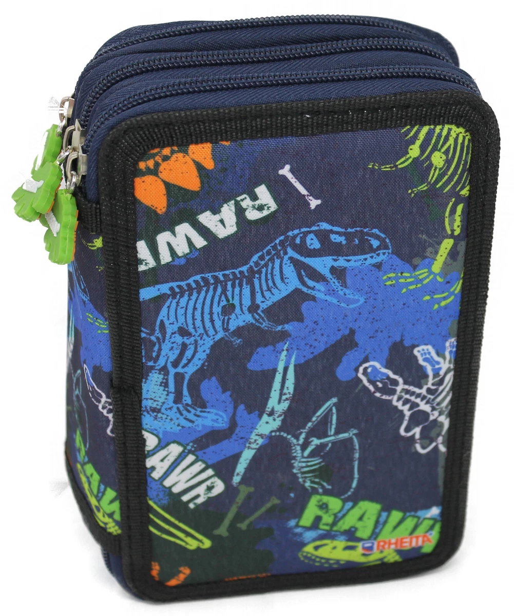 Depesche Federmäppchen 3-fach COOLPACK 3-FACH 44-teilig Mäppchen Federmappe Federtasche, Green Badges Feder Set